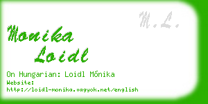 monika loidl business card