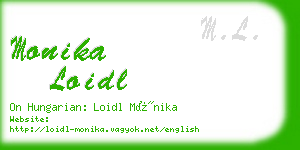 monika loidl business card